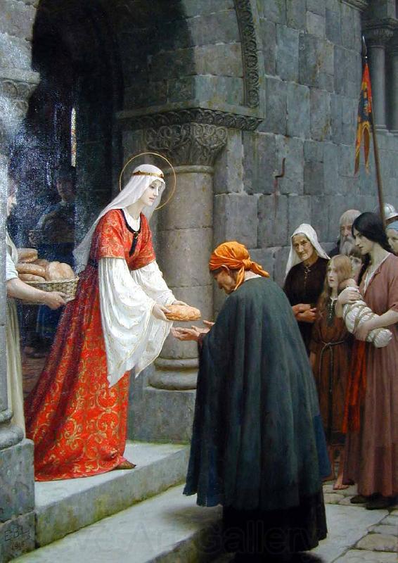 Edmund Blair Leighton The Charity of St Elizabeth of Hungary France oil painting art